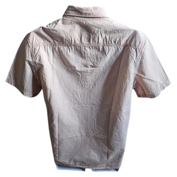 Quiksilver Medium Pink Button Down Shirt Preppy Coastal Minimalist Y2K Style - Picture 5 of 7